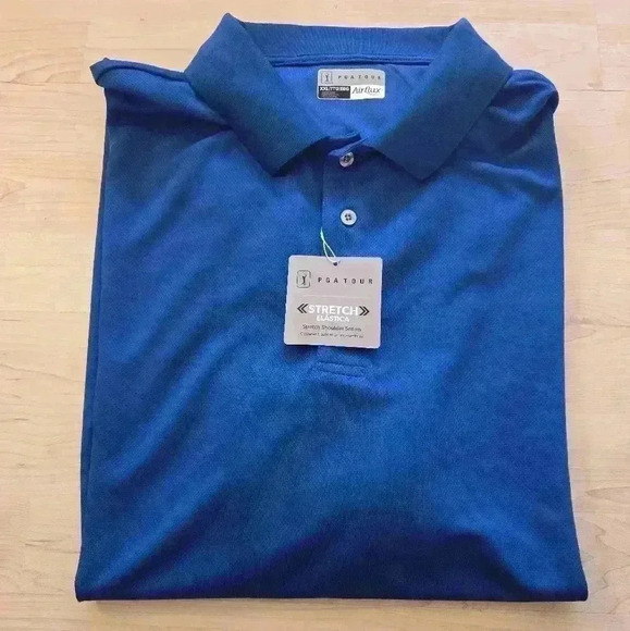 PGA tour airflux classic blue polo size XXL NWT - Picture 1 of 9